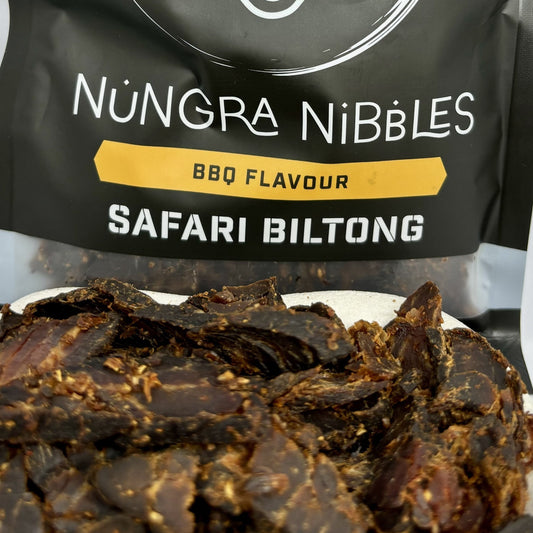 BBQ Beef Biltong – A Smoky, Protein-Packed Snack from Nungra Nibbles