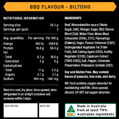 Beef Biltong - BBQ