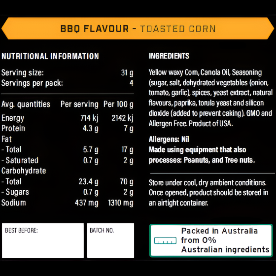 Toasted Corn - BBQ