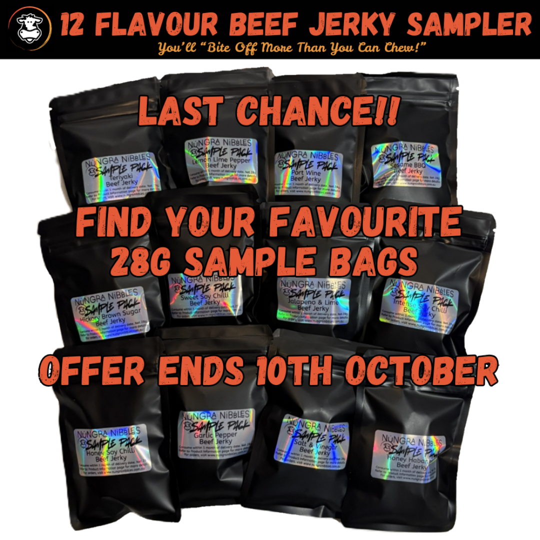 Beef Jerky Sampler Pack - 12 Flavours