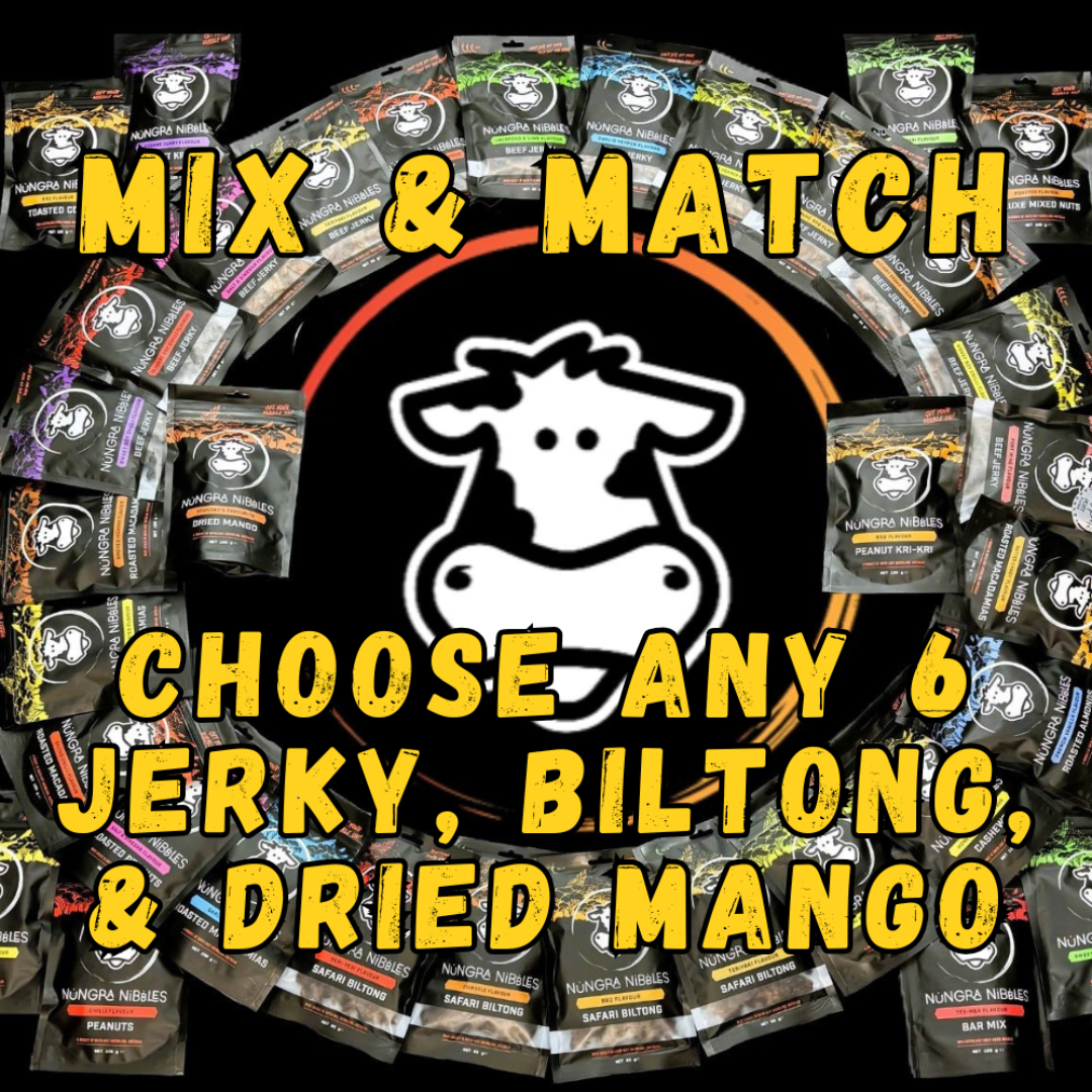Mix & Match – Jerky, Biltong & Mango 6-Pack Bundle