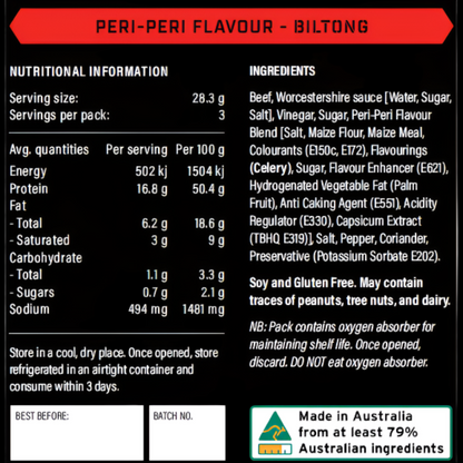 Beef Biltong - Peri-Peri