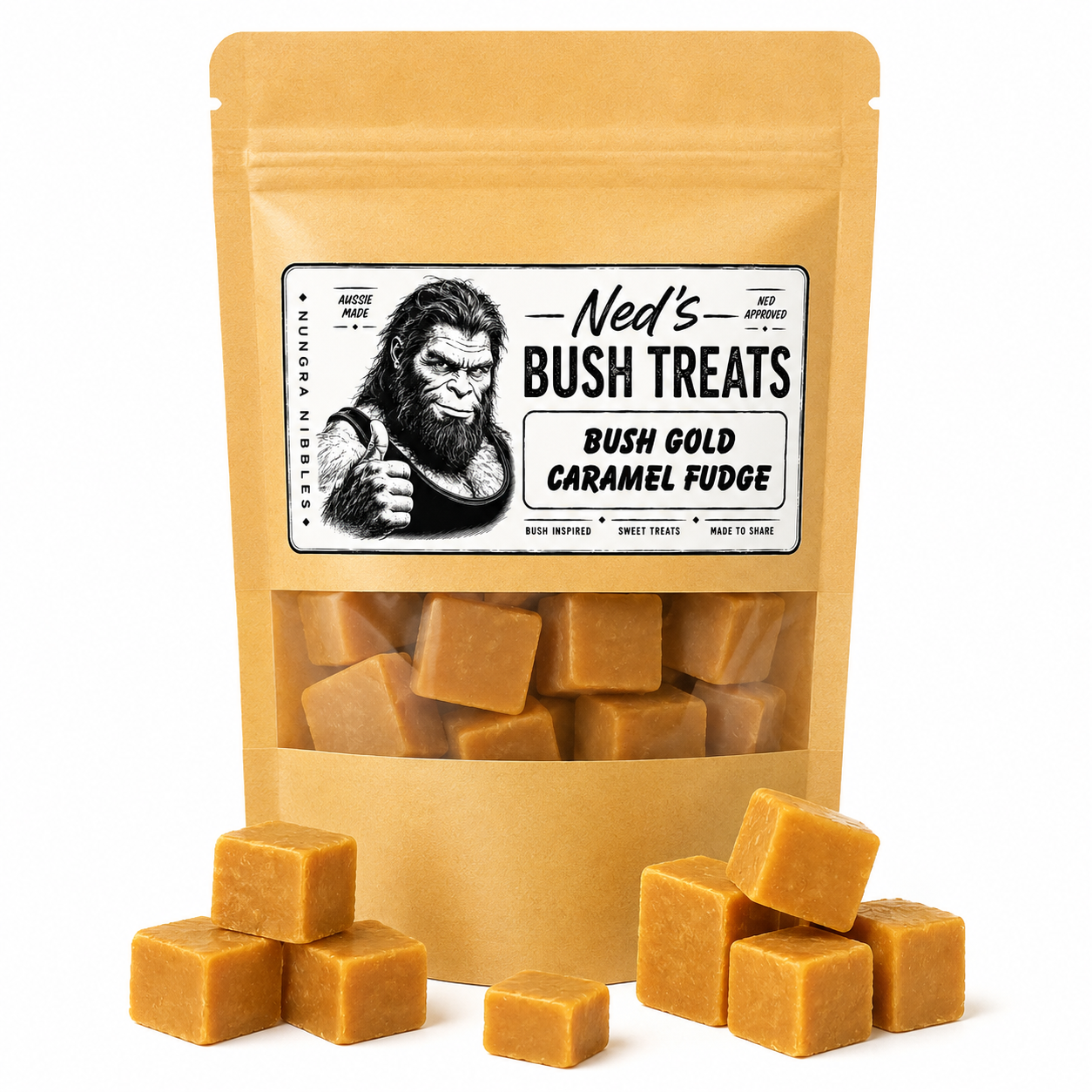 Ned's Treats - Bush Gold Caramel Fudge