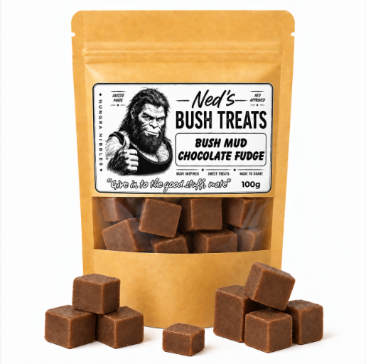 Ned's Treats - Bush Mud Chocolate Fudge
