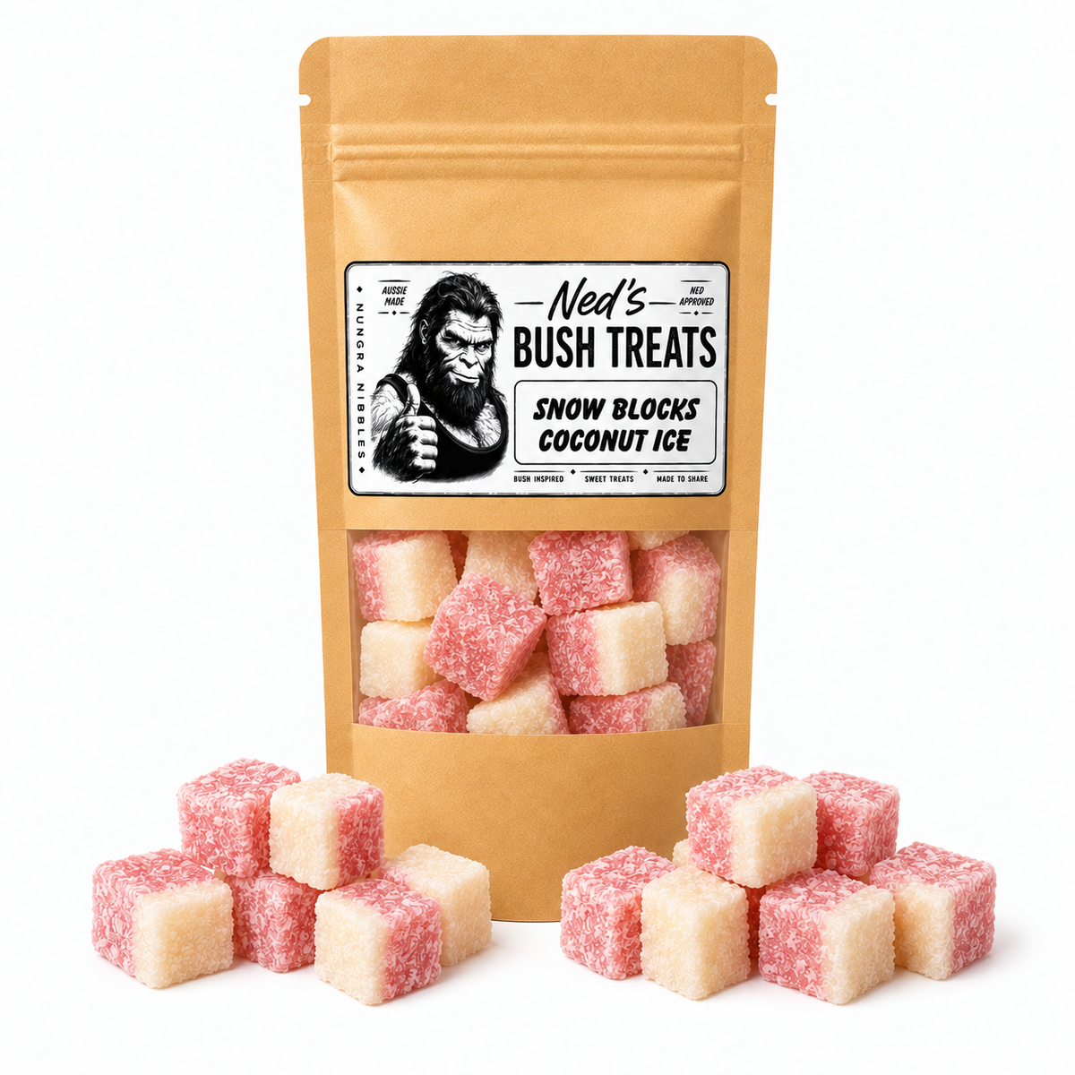 Ned's Treats - Snow Blocks Coconut Ice