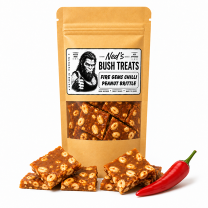 Ned's Treats - Firecracker Gems - Chilli Peanut Brittle