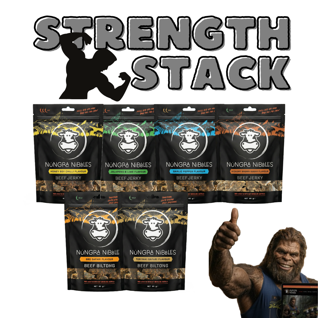 Beef Jerky & Biltong - Strength Stash
